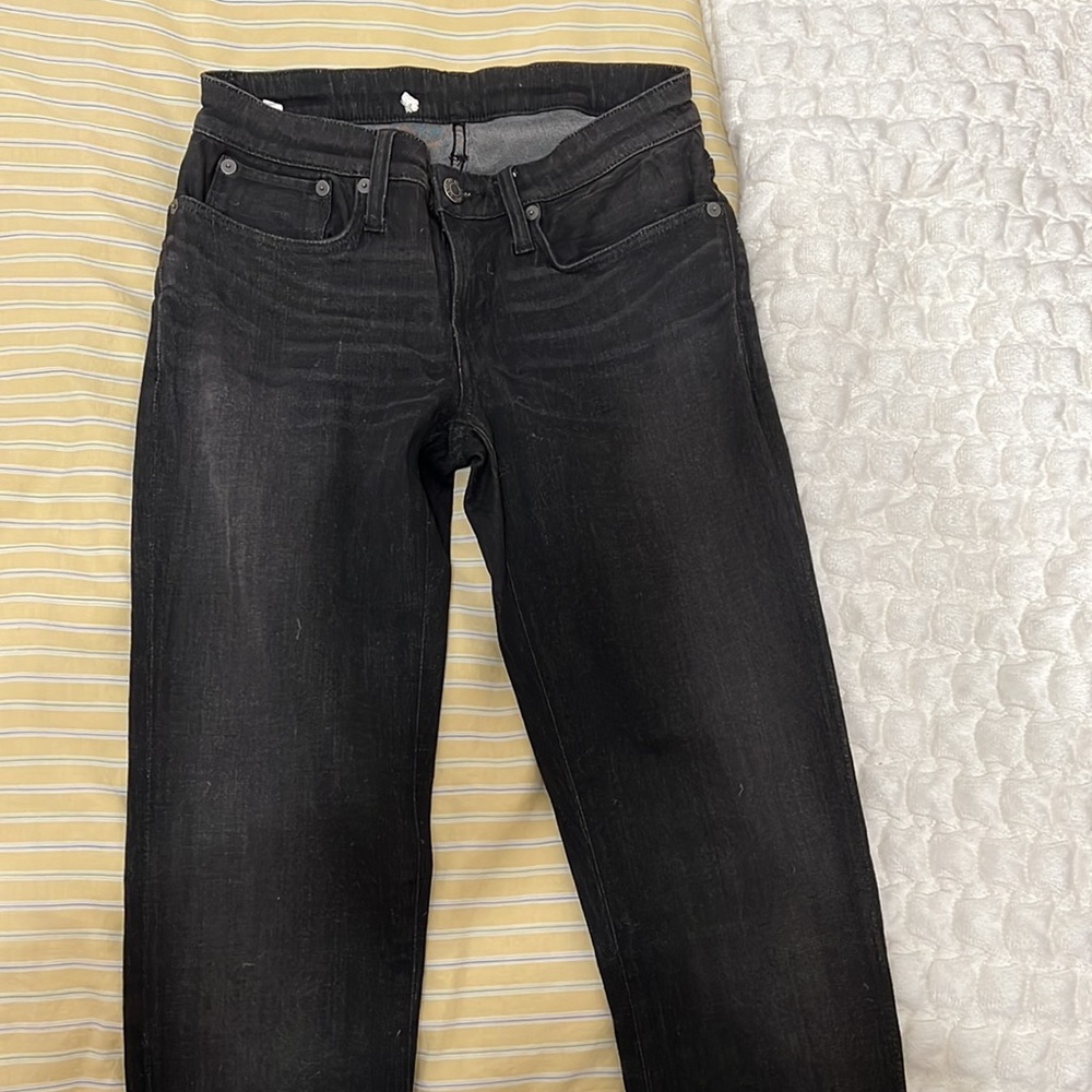 Black Helmut Lang skinny jeans, size 25.